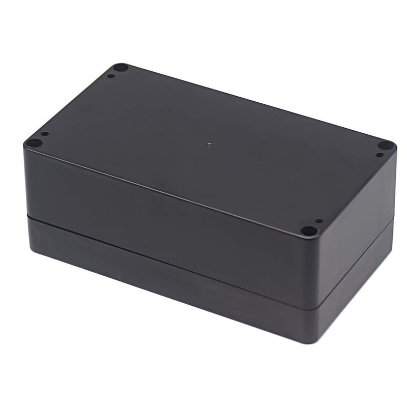 Zulkit Junction Box, Zulkit Project Box IP65 Waterproof Outdoor Box ABS Plastic Electrical Boxes Electronic Enclosure Black 6.22 x 3.54 x 2.36 inch (158 x 90 x 60 mm)(Pack of 2) - Image 3
